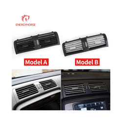 Car Interior Interior Front Side Rear Air Conditioner AC Vent Grille Cover - Gray