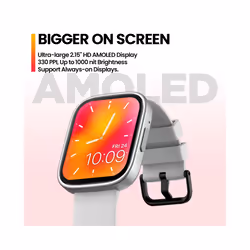 New  GTS 3 Plus Voice Calling Smart Watch Ultra 2.15ââ Screen Health and Fitness Tracking Smartwatch - Midnight Black