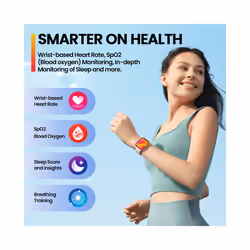 New  GTS 3 Plus Voice Calling Smart Watch Ultra 2.15ââ Screen Health and Fitness Tracking Smartwatch - Midnight Black