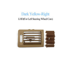 Car Interior LHD RHD Left Right Air Conditioner AC Vent Grille Outlet - LHD Right Yellow