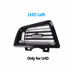 Car Interior LHD RHD Piano Black Front Air Vents AC Outlet Panel Chrome - LHD Left