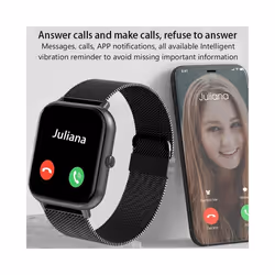 For  Huawei 2024 New Smart Watch Adult Heart Rate Blood Pressure Fitness Tracker Bluetooth Call Smartwatch Adult+Box - silvery