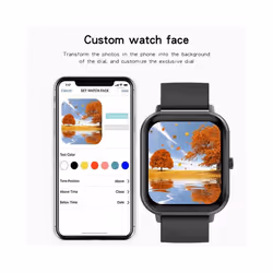 For  Huawei 2024 New Smart Watch Adult Heart Rate Blood Pressure Fitness Tracker Bluetooth Call Smartwatch Adult+Box - silvery
