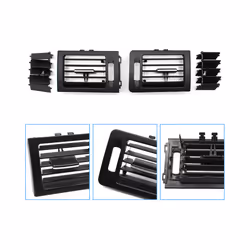Car Interior LHD RHD Left Right Air Conditioner AC Vent Grille Outlet - RHD Left Black