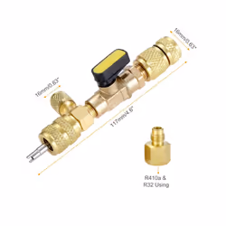 Car Interior R410A Valve Core Remover/Installer with Dual Size SAE 1/4 - KIT2