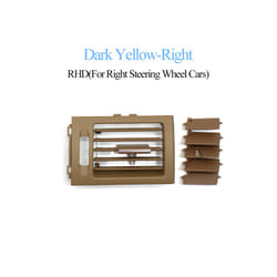 Car Interior RHD Front Rear Air Conditioner AC Vent Grille Outlet Panel - RHD Right Yellow