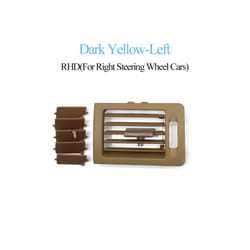 Car Interior RHD Front Rear Air Conditioner AC Vent Grille Outlet Panel - RHD Left Yellow
