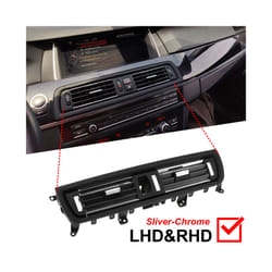 Car Interior LHD and RHD Front row wind center air Conditioning vent grill - central chrome