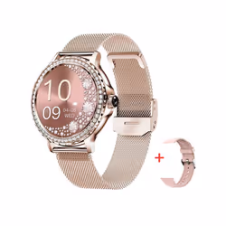 Rosegold Smart Watch For Lady Bluetooth Call 100+Sports Mode Fitness Adult Smartwatch DIY Dials For IOS Android NX19 - Rosego ...
