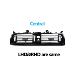 Car Interior LHD RHD Piano Black Front Air Vents AC Outlet Panel Chrome - Central