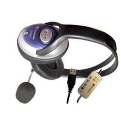Dynamode Skype Stereo ClearSound headphone with Mic. Headset Wired Calls/Music