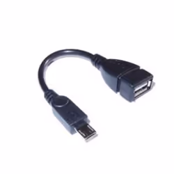 Dynamode C-USBF-MI, 0.1 m, USB A, Micro-USB A, USB 2.0, Male/Female, Black
