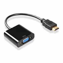 Dynamode C-VGA-HDMI-AUX, VGA (D-Sub), HDMI Type A (Standard), Male, Female, 1080p, Black