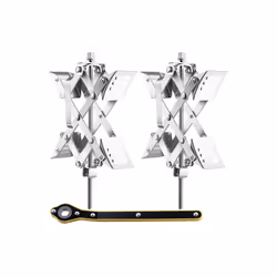Vevor CLWDQXBZXSDDXO4ZMV0 Camper Wheel Chock Stabilizer for 1.5 to 10 in. Tire Space