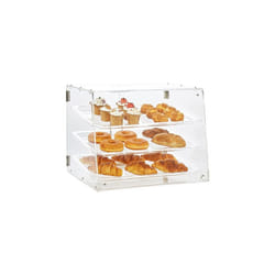 Vevor YKLMBZSJYKL3LWCW3V0 20.7 x 14.2 x 16.3 in. Pastry Display Case 3-Tier Commercial Countertop Bakery Display Case - Acrylic Display Box