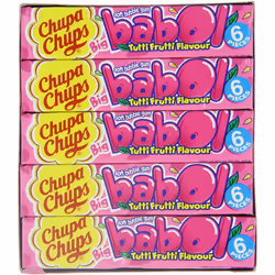 Chupa Chups Babol Bubble Gum - Tutti Frutti - Pack of 20