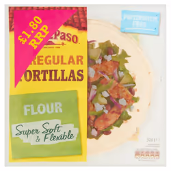 Old El Paso Regular Tortillas 326g ( pack of 6 )