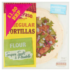 Old El Paso Regular Tortillas 326g ( pack of 6 )