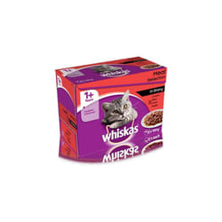 1+ Cat Pouch Meat Selection In Gravy 12 Pk  x 100g