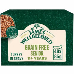 48 x 85g James Wellbeloved Senior 11+ Wet Cat Food with Turkey