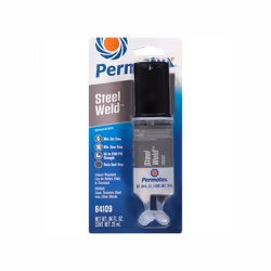 PERMATEX 4 Minute Multi Metal Epoxy Syringe 25ml - Fast Metal Bonding, Steel & Aluminum, Strong Adhesive