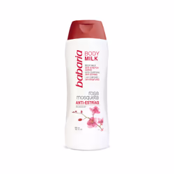 Babaria Rosehip Oil Anti-stretch, Milk, Women, Hydrating, Moisturizing, Nourishing, Dry skin, Sensitive skin, 500 ml, Almond