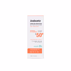 Babaria SPF 50+ multi-protection cream 50 ml, Sunscreen cream, Face, Tube, Anti-blemish, Protection, Universal skin, 50 ml