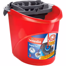 Vileda Â Super-Easy Torsion Power Mop Bucket, Red