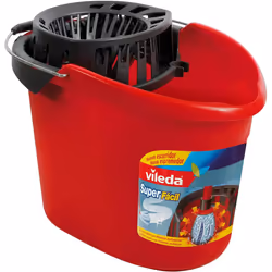 ViledaÂ ÂÂ Super-Easy Torsion Power Mop Bucket, Red