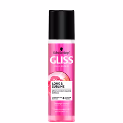 Schwarzkopf Gliss Kur LONG & SUBLIME, Damaged hair, 200 ml, Spray, Aqua (Water, Eau), Cyclomethicone, Biotin, Paeonia Lactifl ...
