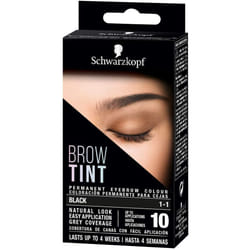 Schwarzkopf Brow Tint, Professional formula Eyebrow Dye, Brow Tinting Kit with Gentle Permanent Colour - Black