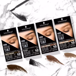 Schwarzkopf Brow Tint, Professional formula Eyebrow Dye, Brow Tinting Kit with Gentle Permanent Colour - Black