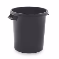 Sp-Berner SB206, 100 L, Round, Plastic, Black, 62 cm, 620 mm