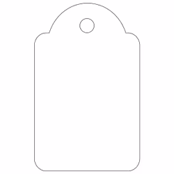 APLI 00390 non-adhesive label 500 pc(s) White Rectangle