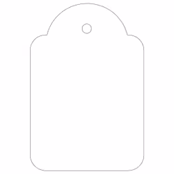 APLI 00392 non-adhesive label 500 pc(s) White Rectangle