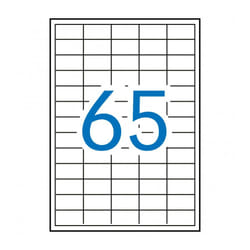 APLI 03052 self-adhesive label Square Removable White 100 pc(s)