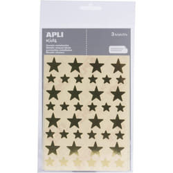 APLI StickersÂ âÂ Star GoldÂ âÂ 3Â Sheets APLI