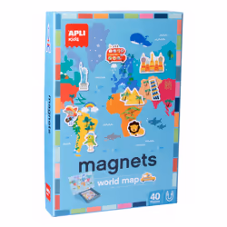 APLI Kids World map, Rectangle, Multicolour, 40 pc(s)