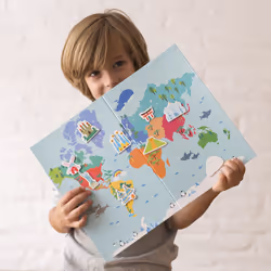 APLI Kids World map Rectangle