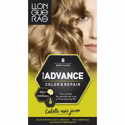 Llongueras Color Advance 8 Light Blond, Blonde, Light Blond, Women, All hair, Color-retaining, Nourishing, Shine, Strengtheni ...