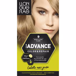 Llongueras Color Advance 9 Very Light Blonde, Blonde, Very Light Blonde, Women, All hair, Color-retaining, Nourishing, Shine, ...