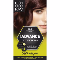 Llongueras Color Advance 5.6 Dark Red, Red, Dark Red, Women, All hair, Color-retaining, Nourishing, Shine, Strengthening, Gra ...
