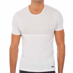 Camiseta De Manga Corta AlgodÃ³n Termal Para Hombre 041y - white, XXL