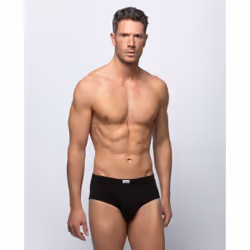 abanderado AS00527, Briefs, Classic briefs, Adult, Male, Black, Monochromatic