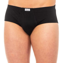Slip Sport Con Abertura Delantera Para Hombre A0527 - black, XXL