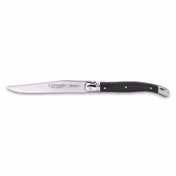 3 Claveles 01481, Steak knife, Two-piece construction, 11.5 cm, Stainless steel, Stainless steel, Black