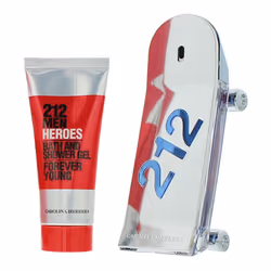 Carolina Herrera 212 Heroes Gift Set 90ml EDT Spray + 100ml Shower Gel