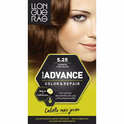 Llongueras Color Advance 5.25 Brown Chocolate, Brown, Brown Chocolate, Women, All hair, Color-retaining, Nourishing, Shine, S ...