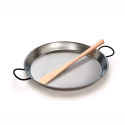 Vaello Campos 102 La Valenciana 34cm Polished Steel Paella Pan  Silver