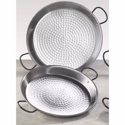 Vaello Campos 102 La Valenciana 34cm Polished Steel Paella Pan  Silver